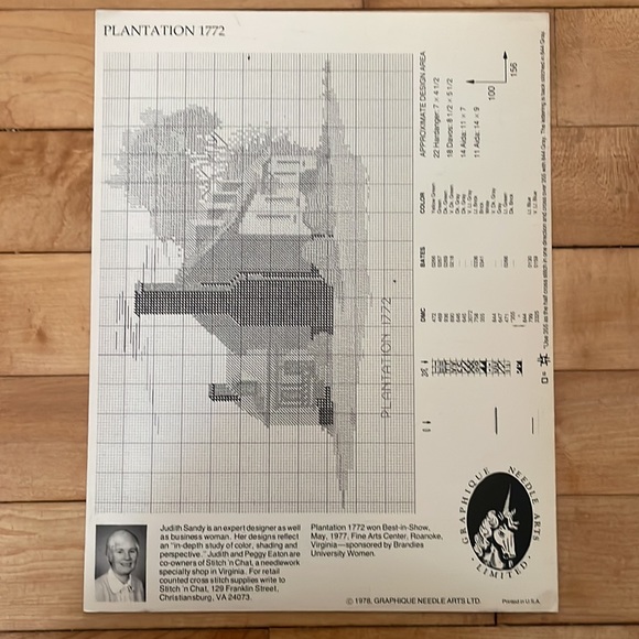 💚1978 & 1982 Graphique Needle Arts Cross Stitch Leaflets  by Judith Sandy - Picture 8 of 8